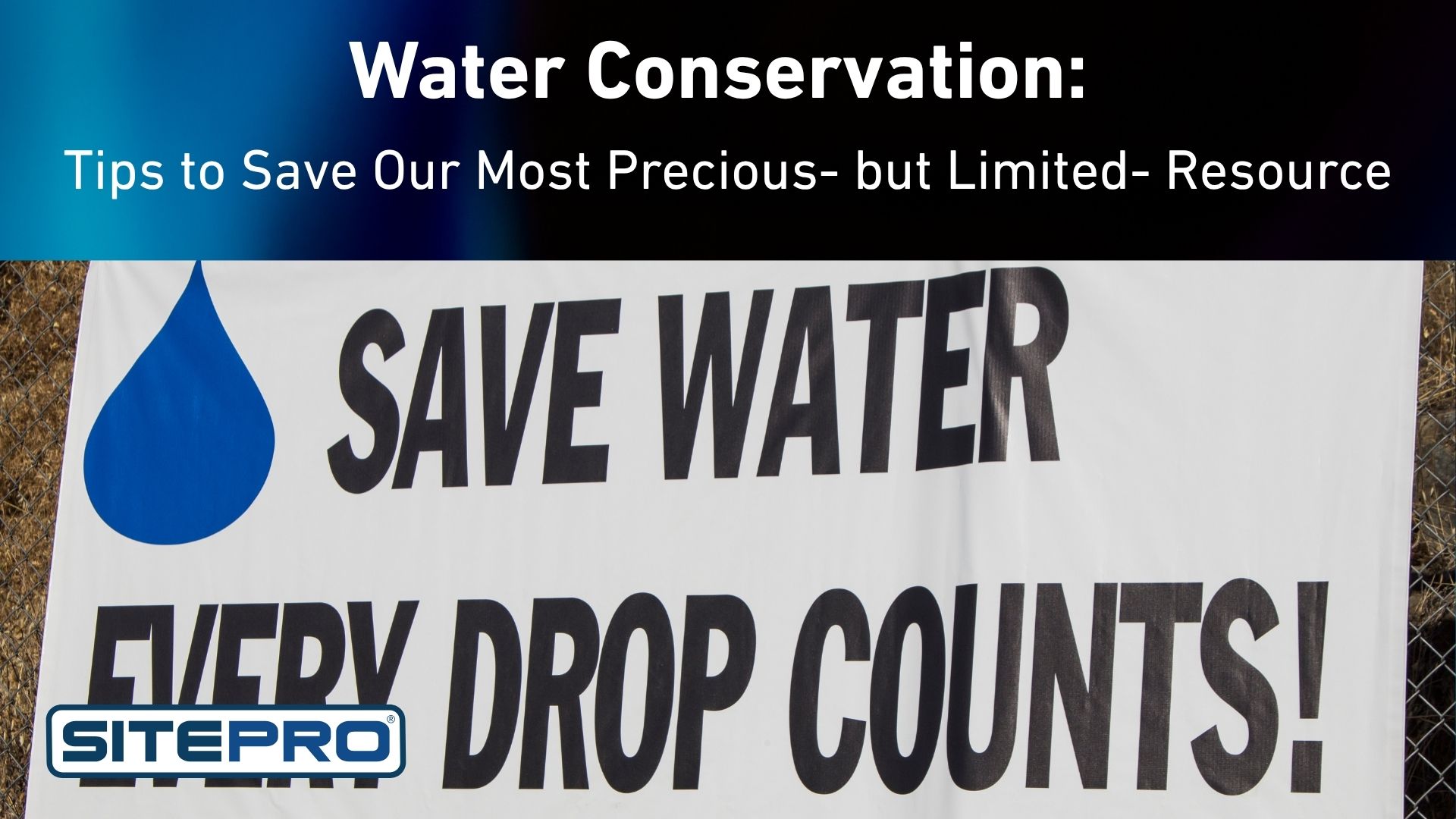 Tips for conserving water
