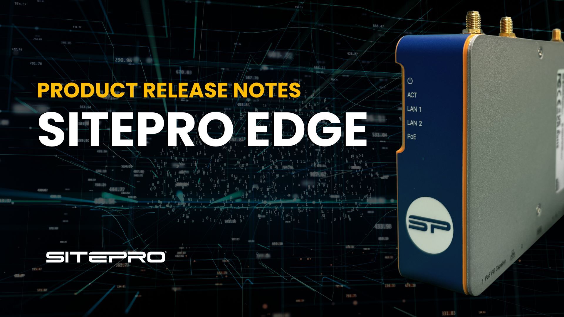 SitePro Edge Product Release Notes