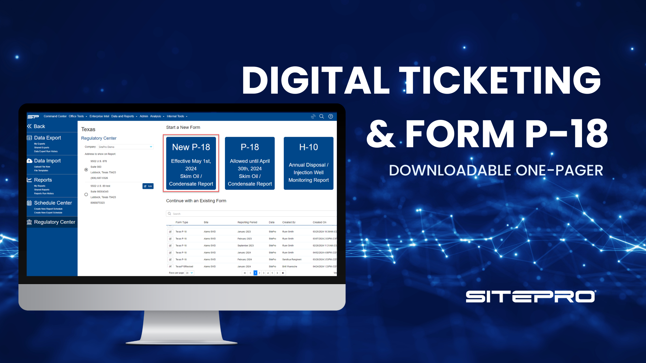 DIGITAL TICKETING FORM P 18 ONE PAGER